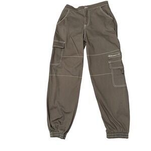 Rachel Paige Gray Utility Jogger Cargo Pants‎ Pockets Stretch Casual size Medium